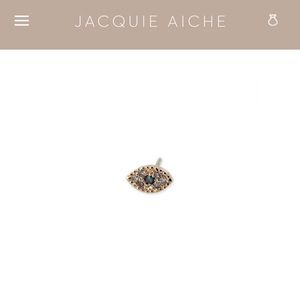 JACQUIE AICHE EVIL EYE ERRING BLUE DIAMOND